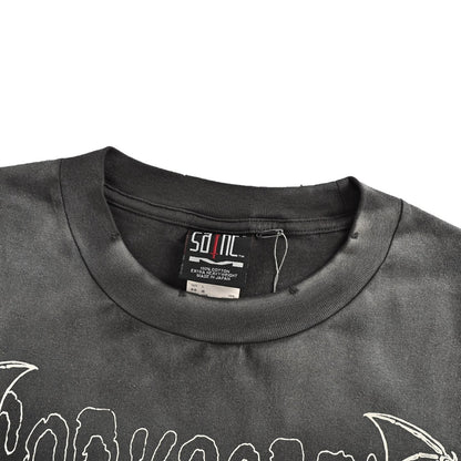 SAINT MICHAEL upside down bat print short sleeves