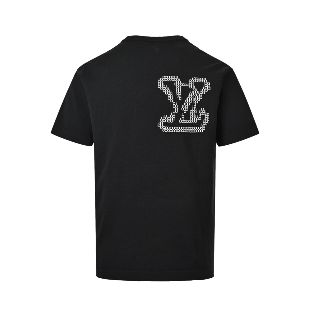 Louis Vuitton front and back jacquard large logo knitted short sleeves