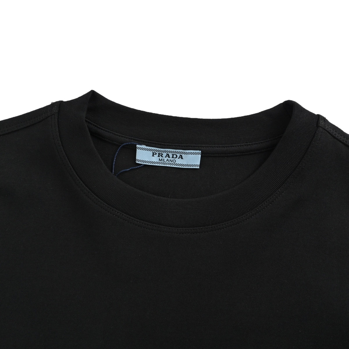 Prada 25Fw long-sleeved T-shirt with large logo signature embroidery on the back
