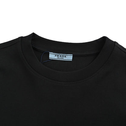 Prada 25Fw long-sleeved T-shirt with large logo signature embroidery on the back