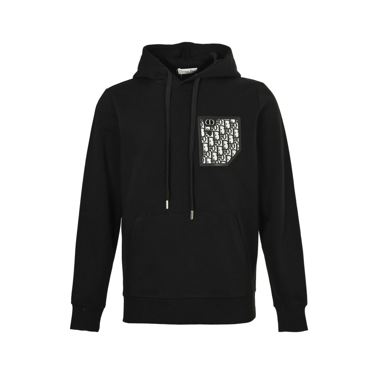 Dior 25Fw presbyopia jacquard fake pocket hooded sweatshirt