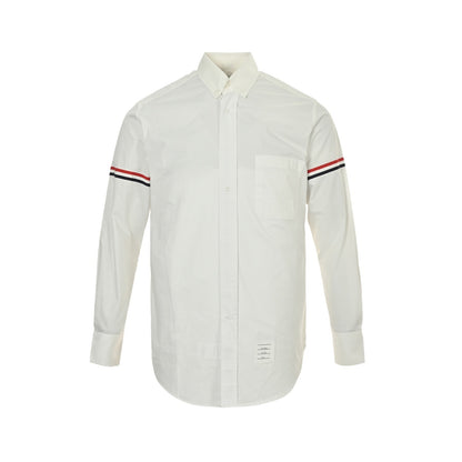 Thom Browne/Thom Brown classic double-sleeved webbing long-sleeved shirt