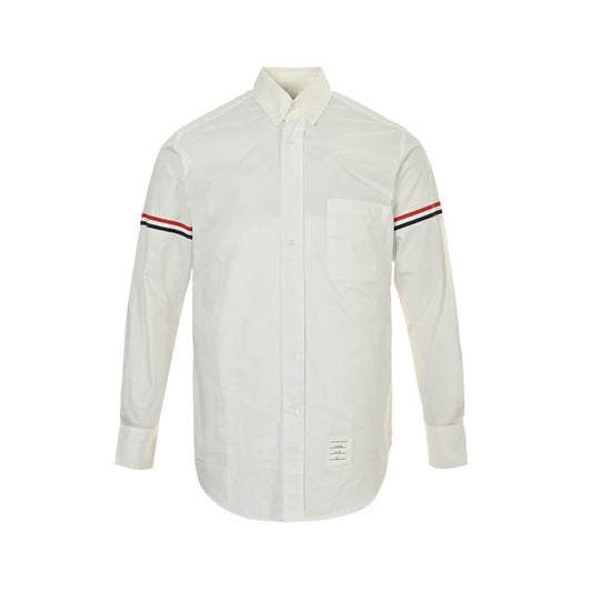 Thom Browne/Thom Brown classic double-sleeved webbing long-sleeved shirt