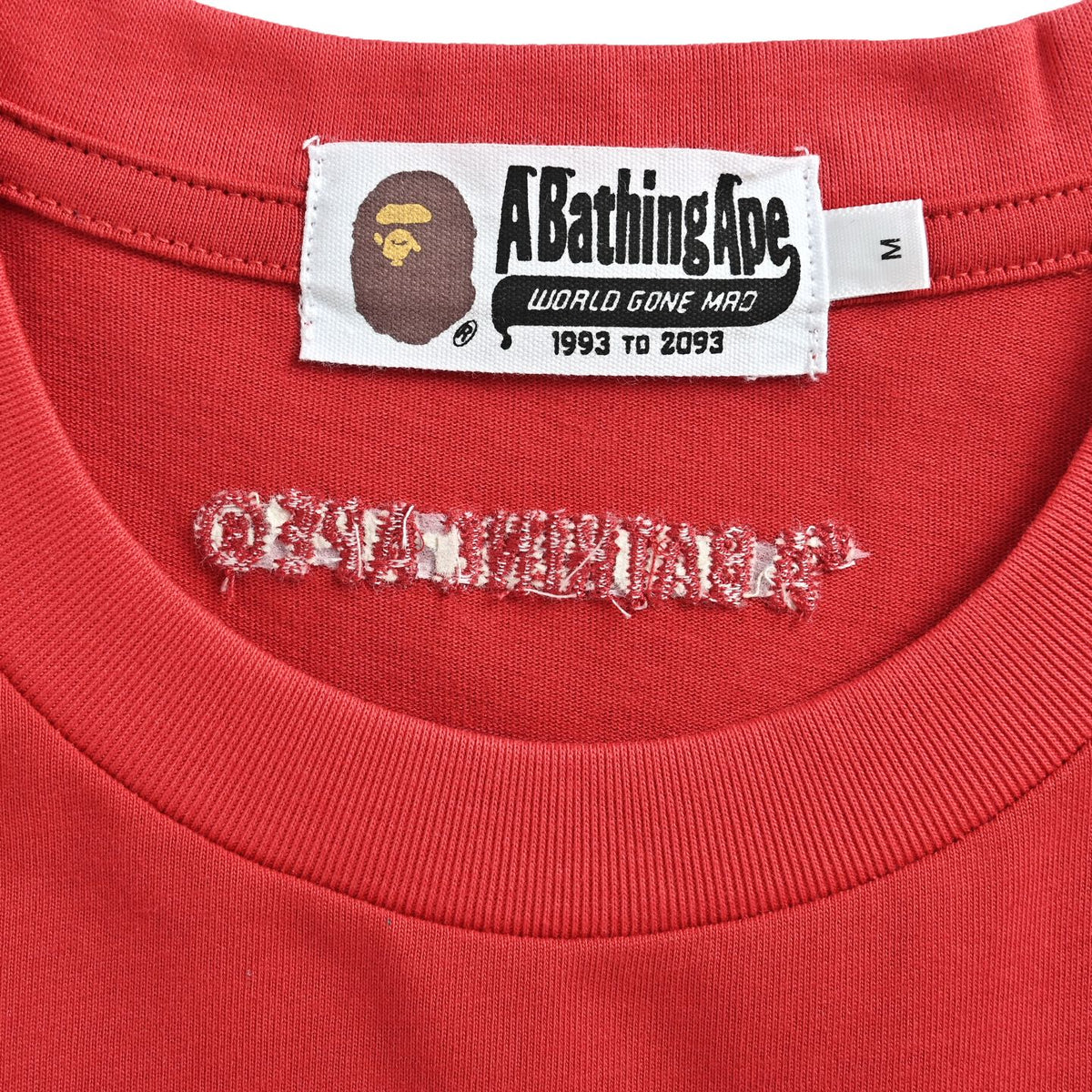 Bape ape head print studded short sleeves