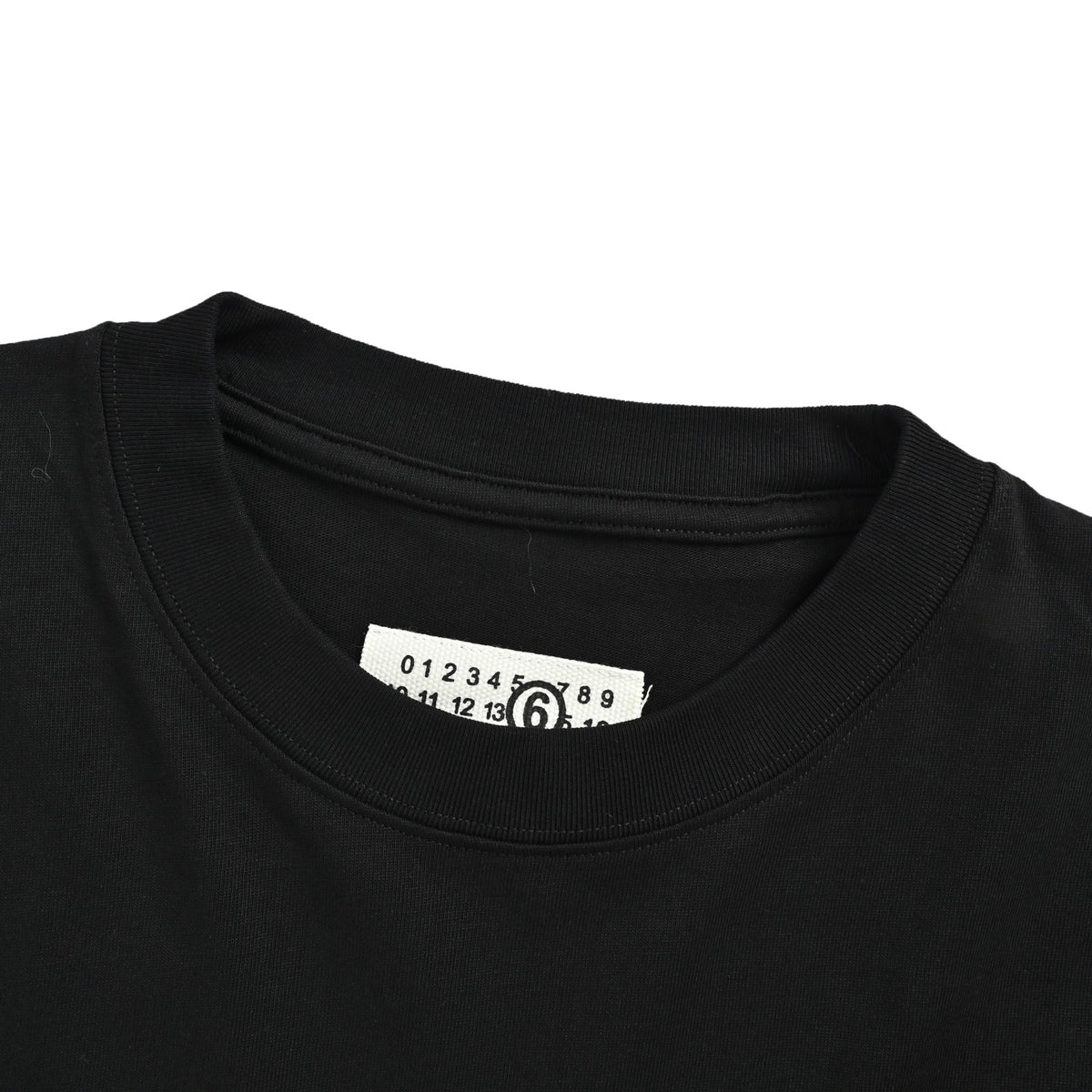 Maison Margiela/Margiela pink letter contrast printed round neck short sleeves