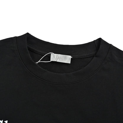 Dior mottled letter print short sleeves