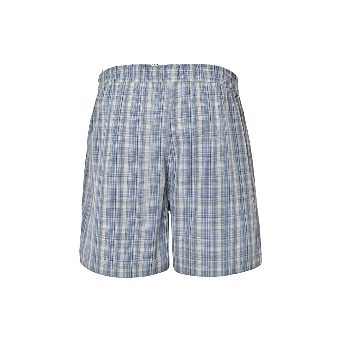 Acne Studios Label Blue Plaid Shorts