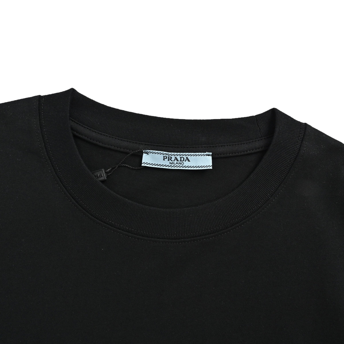 Prada short sleeves with embossed logo on the chest
