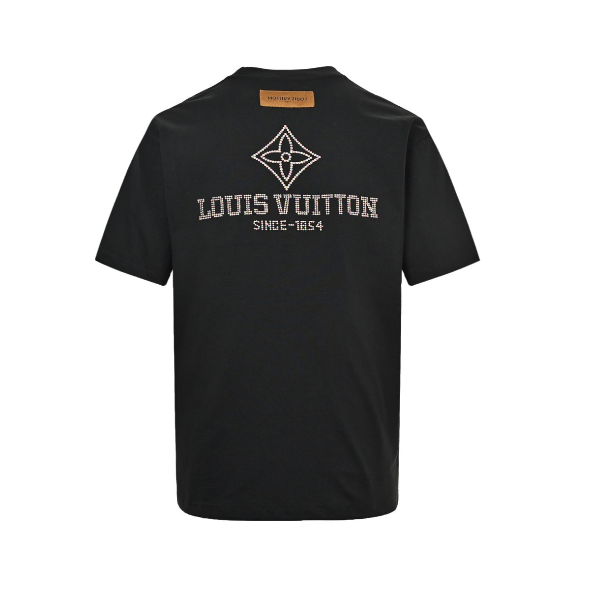 Louis Vuitton colorful four-leaf clover embroidered short sleeves