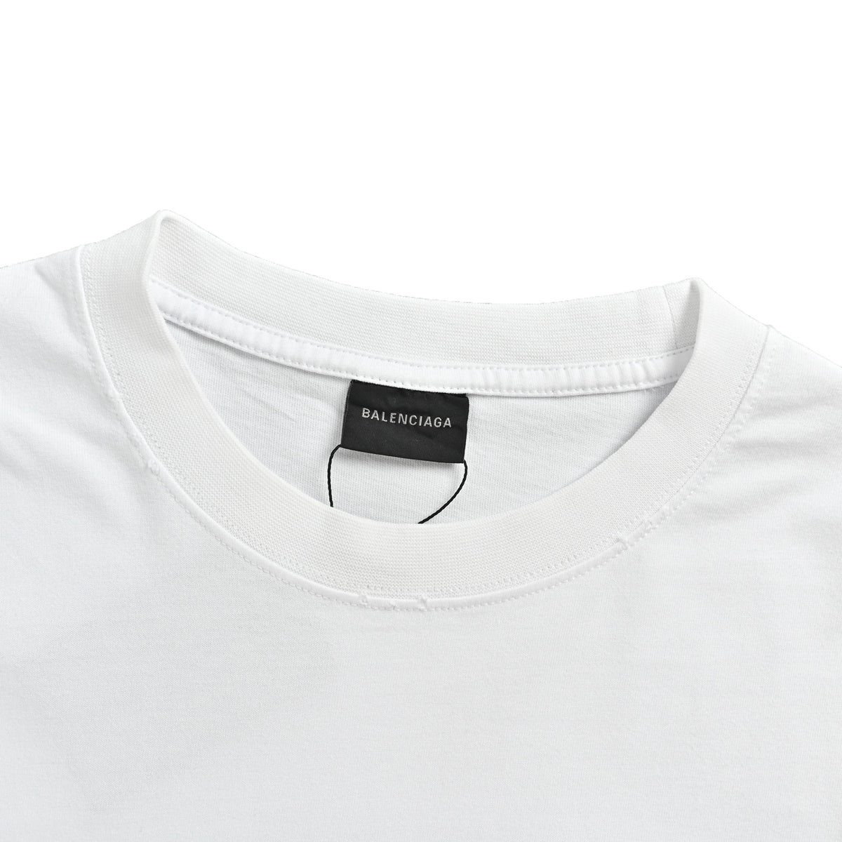 Balenciaga blurred letter digital print short sleeves