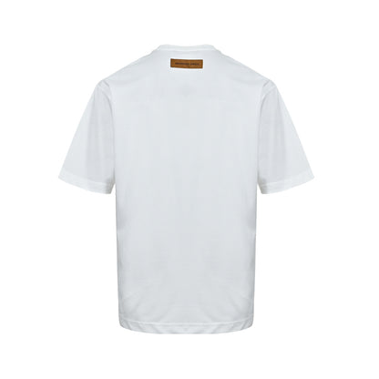 Louis Vuitton white dove print short sleeves
