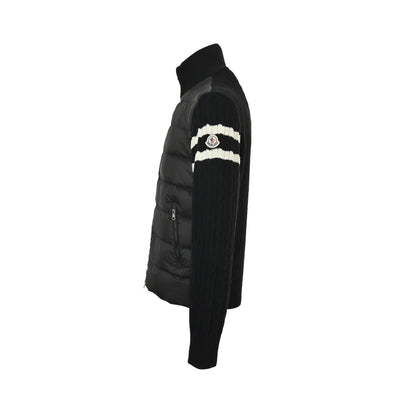 Moncler/Multiple sleeves spliced ​​woolen sleeves stand collar thin down jacket