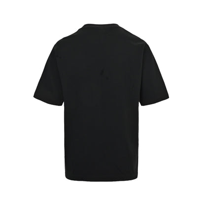 Burberry 25ss splash-ink toothbrush embroidered war horse short sleeves