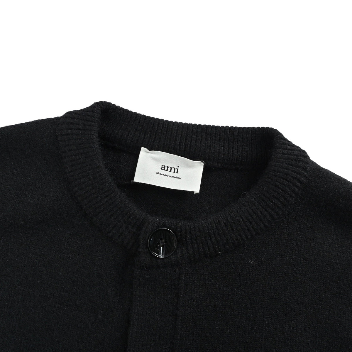 Ami love jacquard cardigan sweater