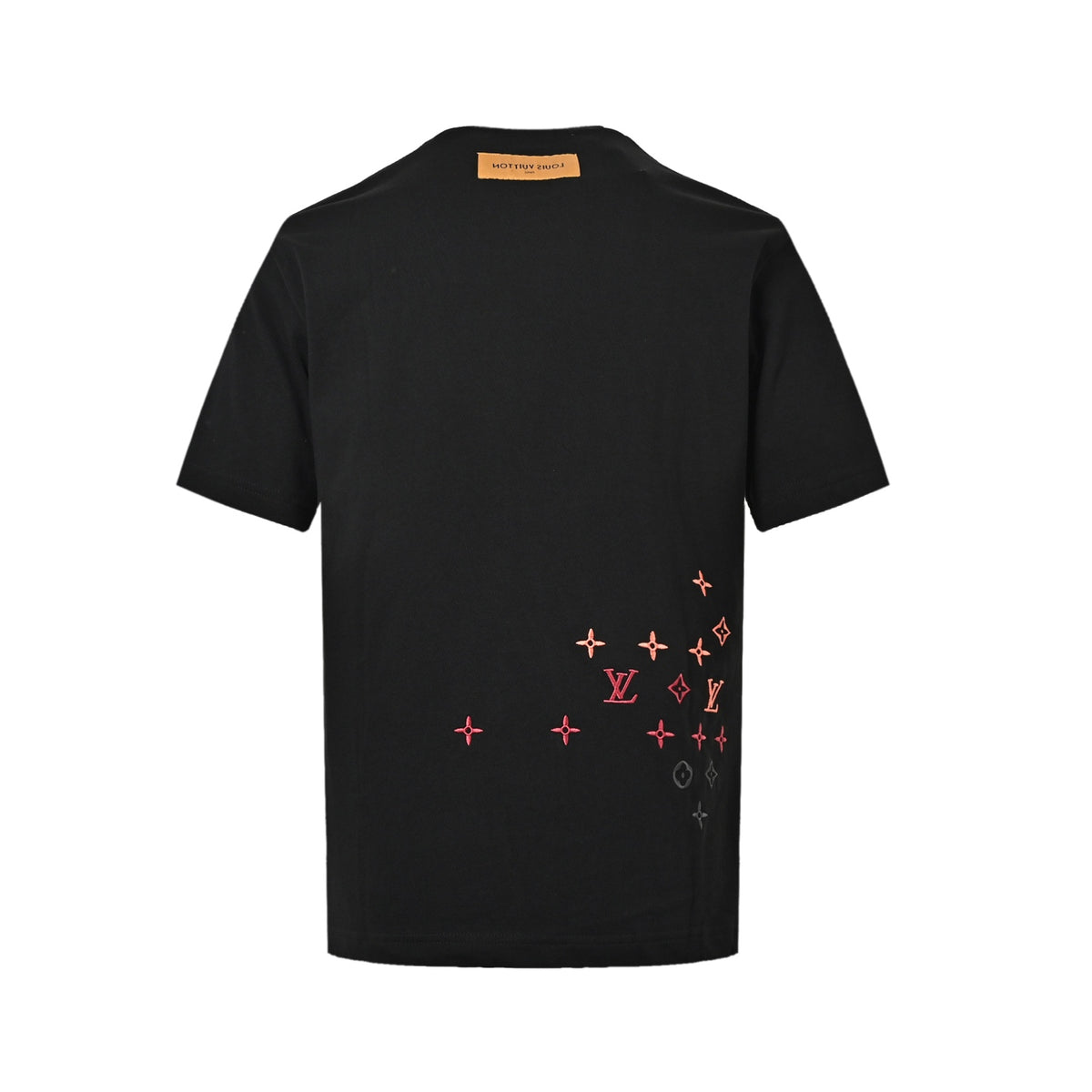 Louis Vuitton full-width three-flower printed embroidered short sleeves