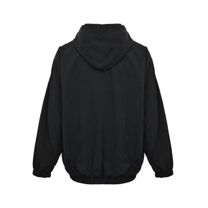 Balenciaga 3M black and red stitching embroidered hooded sports jacket