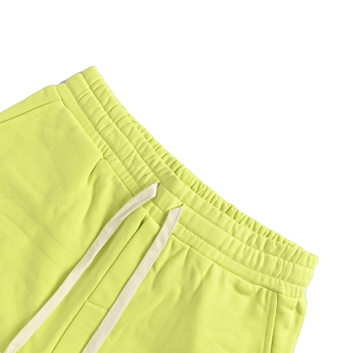We11 Done silicone logo drawstring elastic shorts