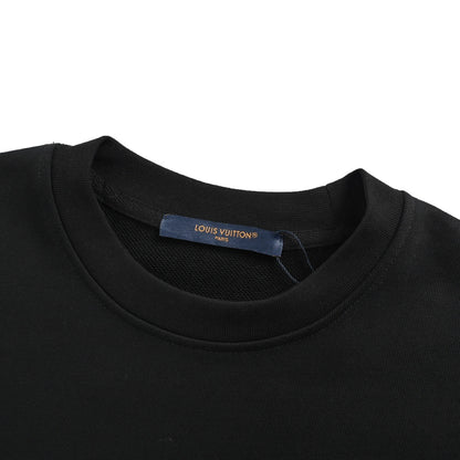 Louis Vuitton 25Fw three-dimensional logo print crew neck sweatshirt
