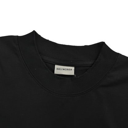 Balenciaga letter print tape short sleeves