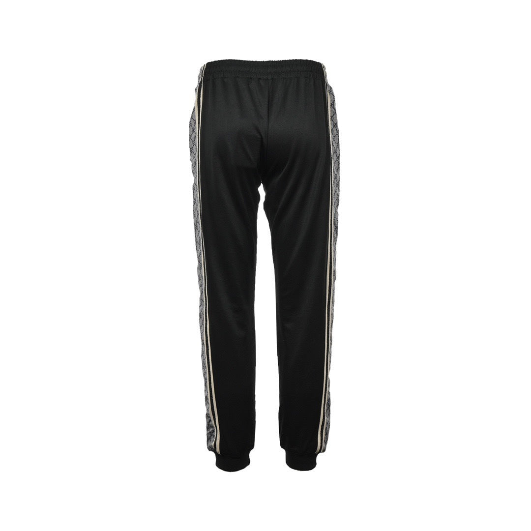 Gucci classic snake print webbing suit trousers