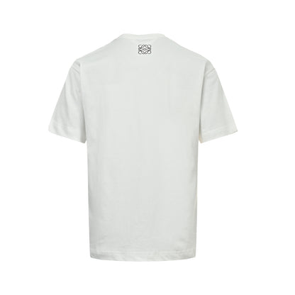 Loewe/Luo Yiwei mottled letter LOGO printed short sleeves