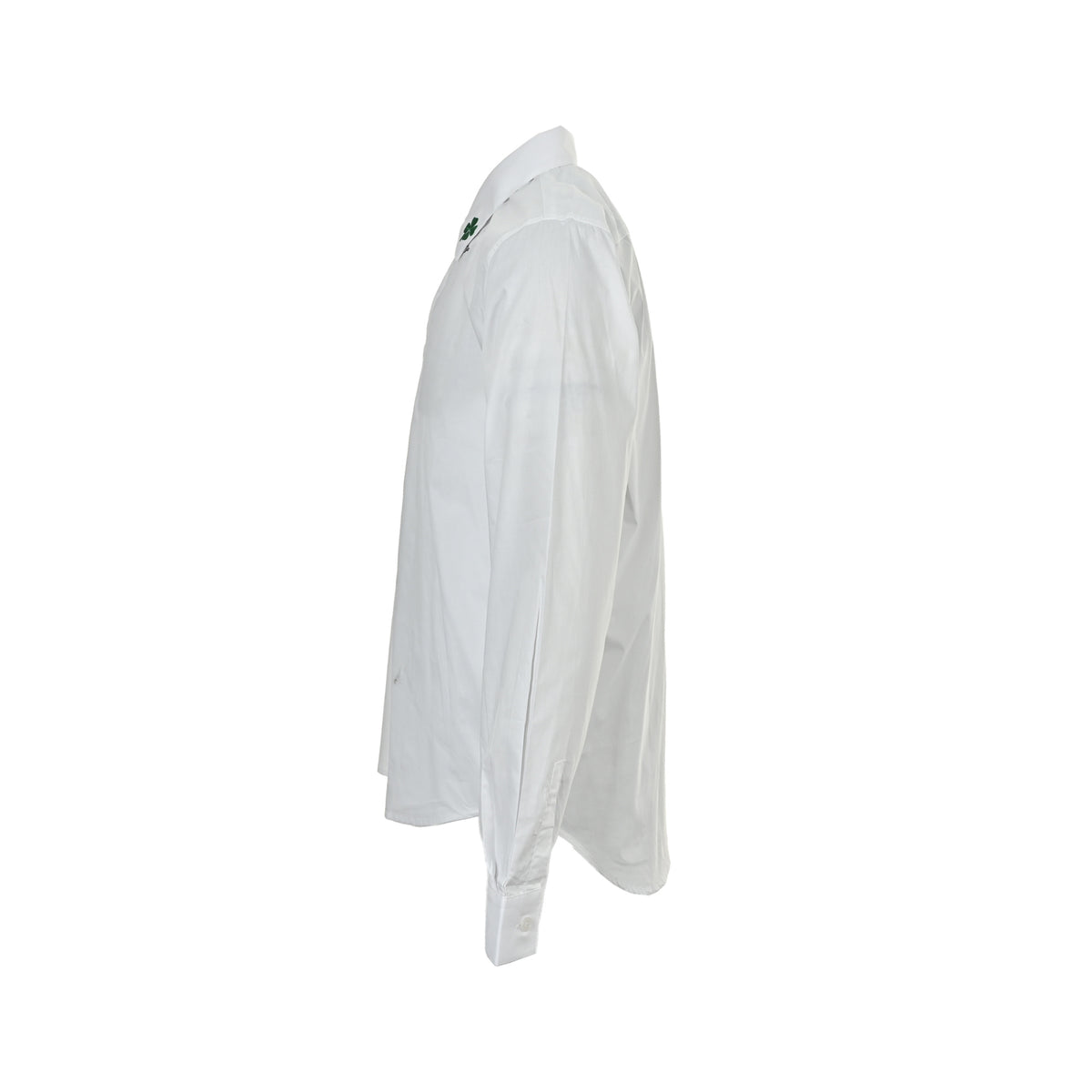 Dior CD four-leaf clover collar embroidered long-sleeved shirt