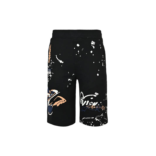 Evisu/Fukushen Splash Paint Seagull Spray Shorts