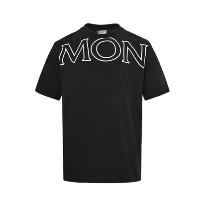 Moncler/Mask 26ss hollow large letters logo printed short sleeves
