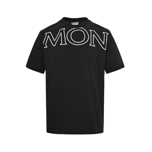 Moncler/Mask 26ss hollow large letters logo printed short sleeves