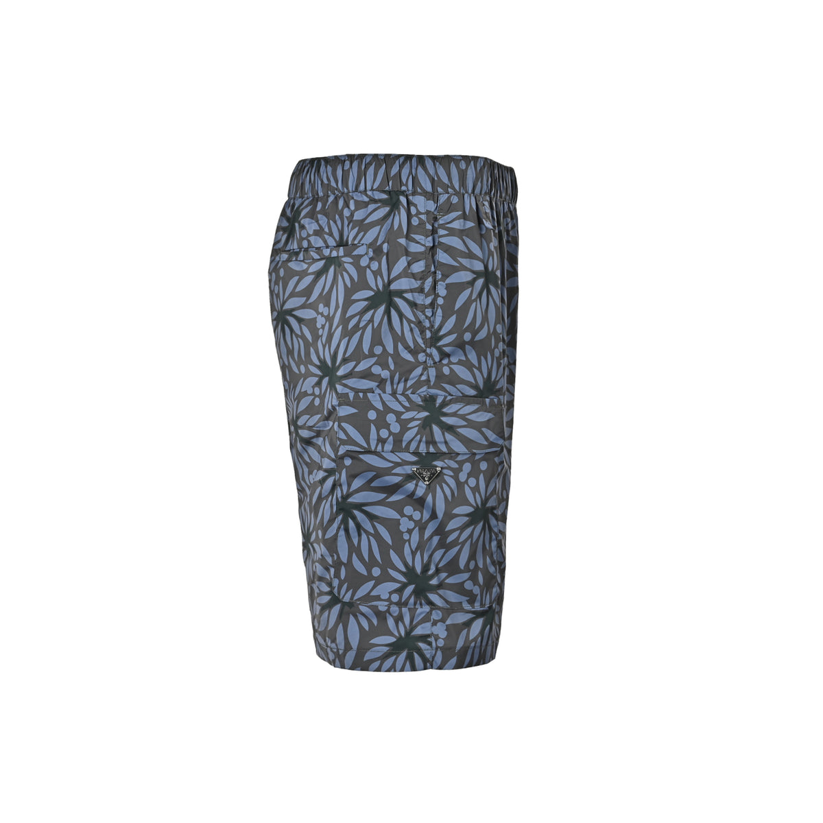 Prada floral digital print nylon shorts