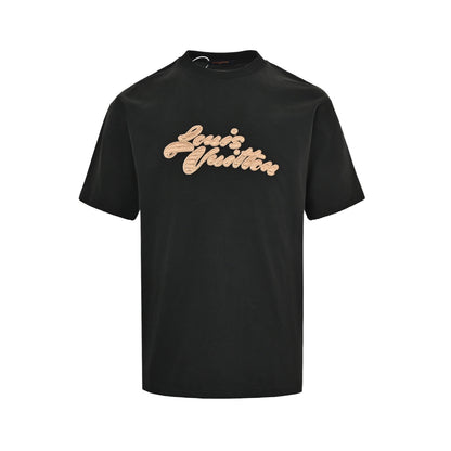 Louis Vuitton 25ss letter logo embroidered short sleeves