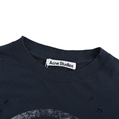 Acne Studios Badge Hole Fake Two-Piece Long Sleeve T-Shirt
