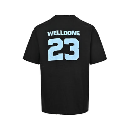 WE11DONE number 23 printed short sleeves