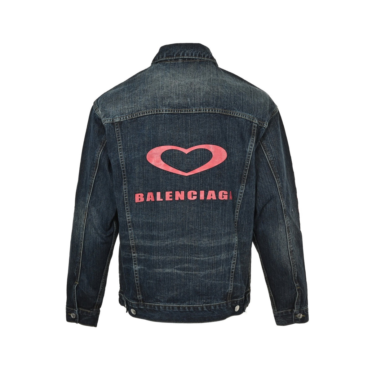 Balenciaga/Balanciaga 25Fw Valentine's Day Love Denim Jacket