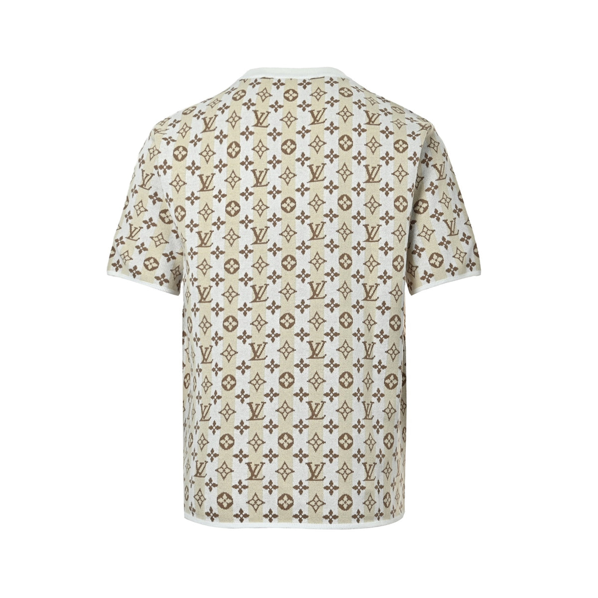 Louis Vuitton 26ss allover old flower jacquard knitted short sleeves