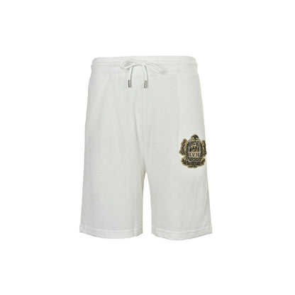 Louis Vuitton embroidered badge checkerboard shorts