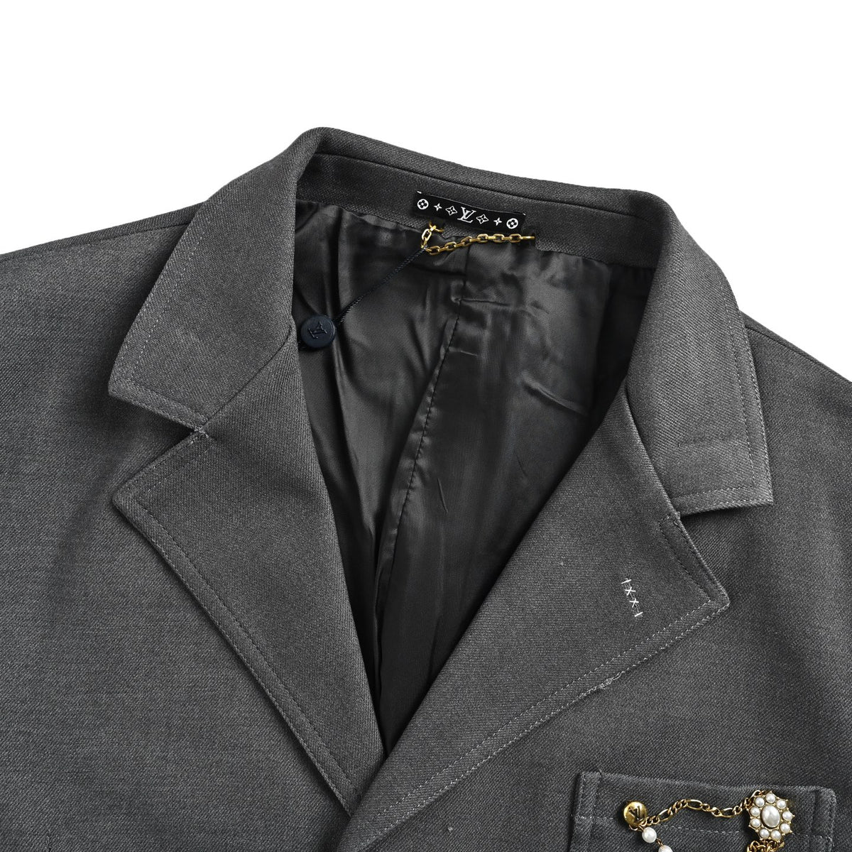 Louis Vuitton 26ss chain wool suit