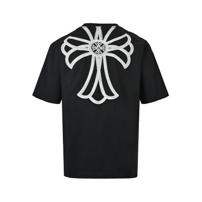 Chrome Hearts/Chrome Heart Warm-sensitive color-changing embroidered hardware logo short sleeves
