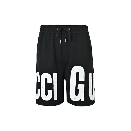 Gucci CCIGU large letter print drawstring shorts