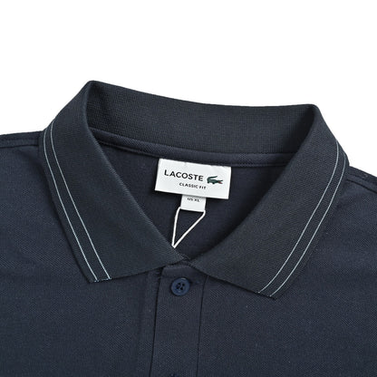 Lacoste/crocodile gold edge crocodile embroidered Polo short sleeves