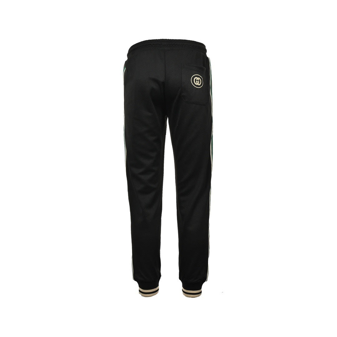 Gucci classic red and green webbing suit trousers
