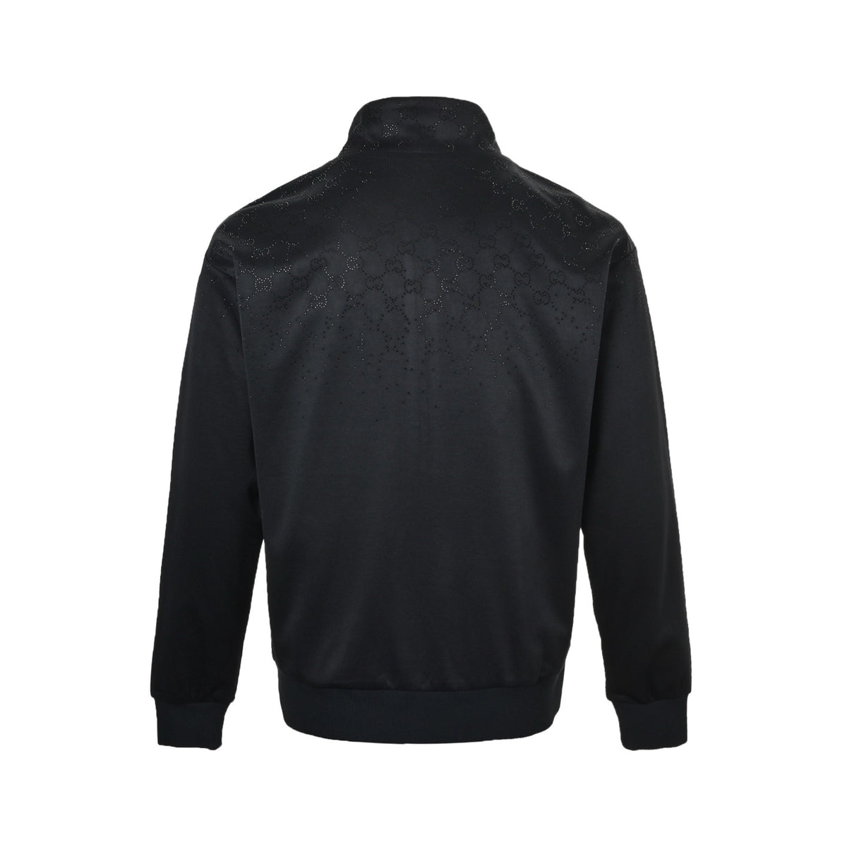 Gucci Shoulder Sequin GG Decorated with Crystal Stand Collar Zipper Jacket