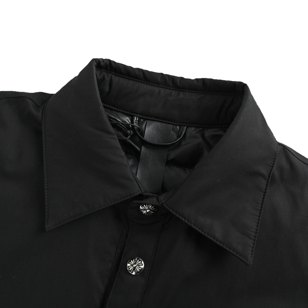 Chrome Hearts/Chrome Heart 25Fw Cross Button Solid Color Cotton Jacket