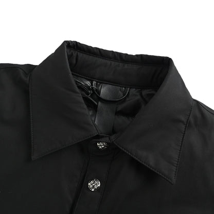 Chrome Hearts/Chrome Heart 25Fw Cross Button Solid Color Cotton Jacket