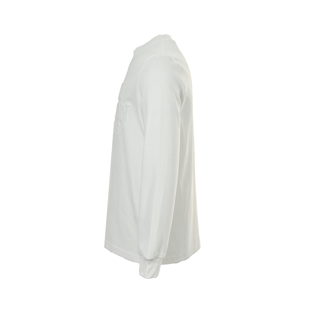 Louis Vuitton dark woven three-dimensional logo embroidered long-sleeved T-shirt