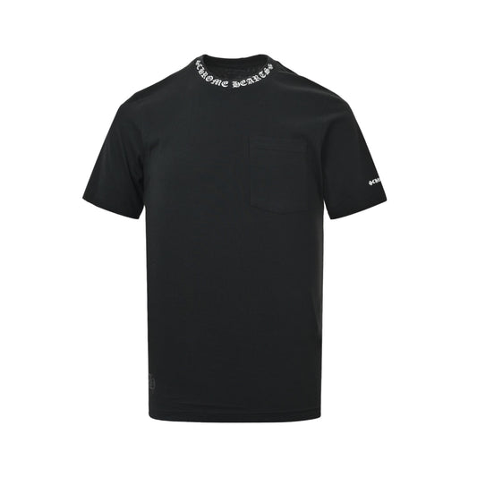 Chrome Hearts/Chrome Heart Sanskrit letter printed short sleeve collar
