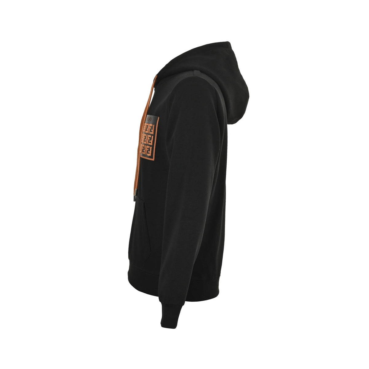 Fendi 25Fw FF towel letter pocket hooded sweatshirt