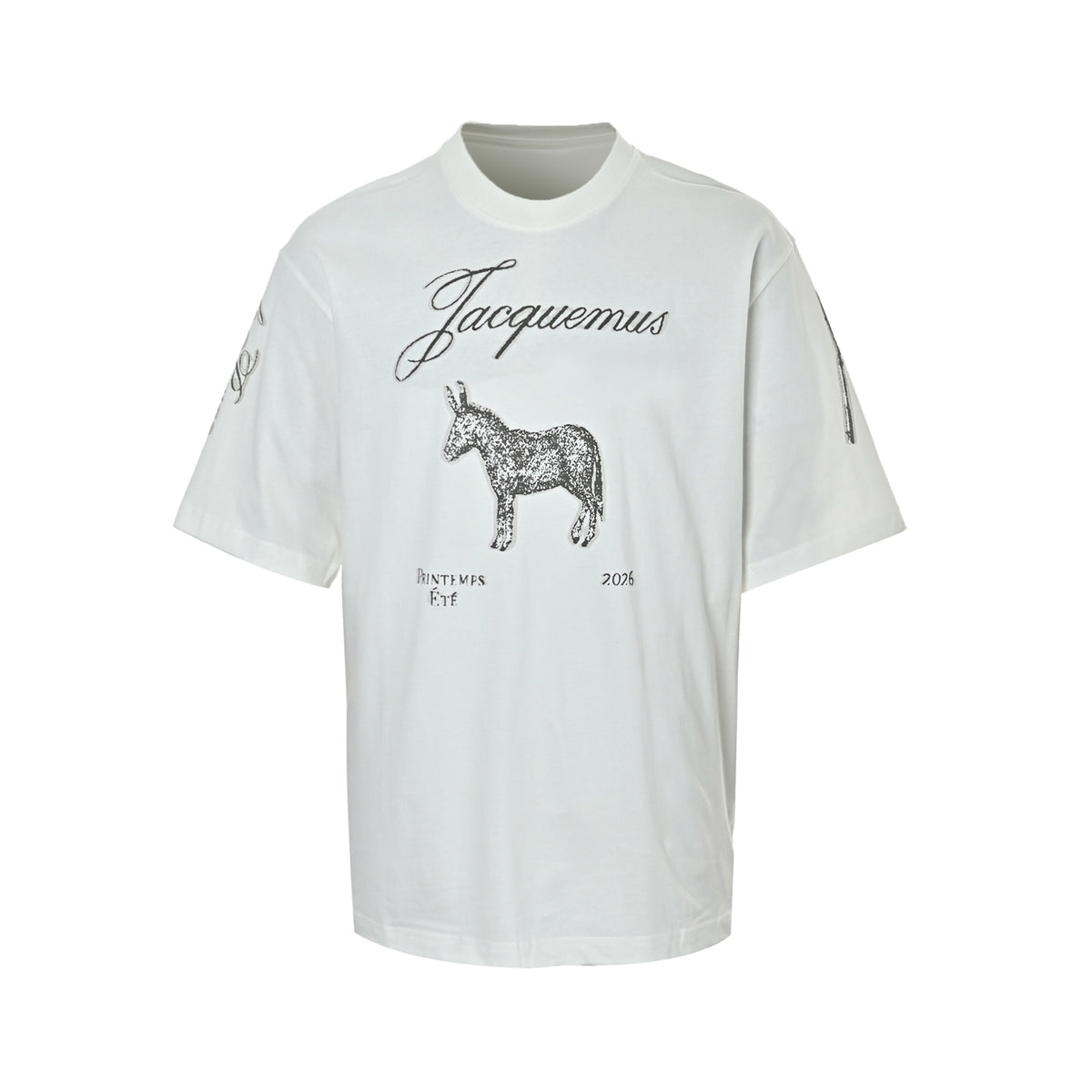 Jacquemus French niche retro little donkey logo short sleeves