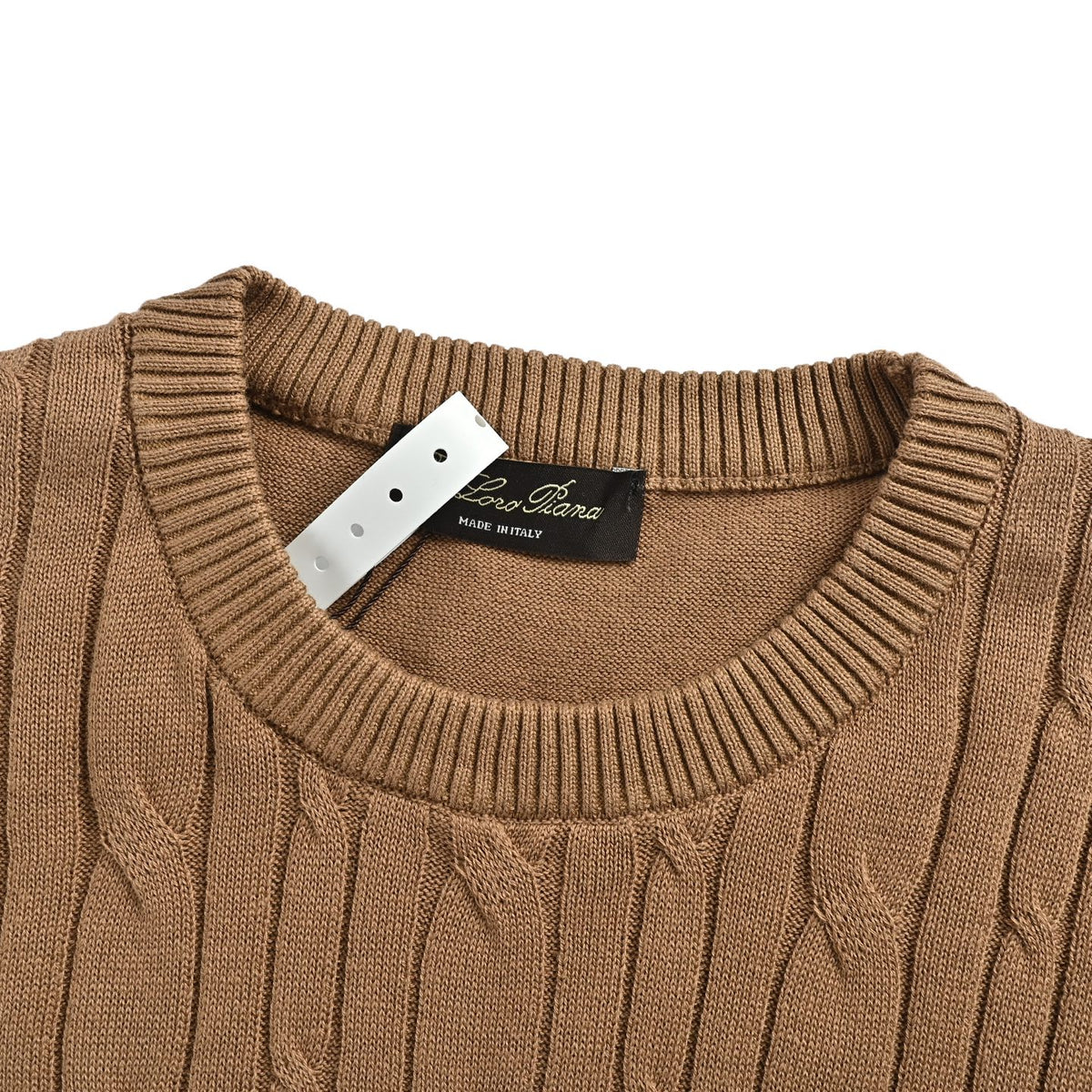 Loro Piana LP striped cable-knit short sleeves