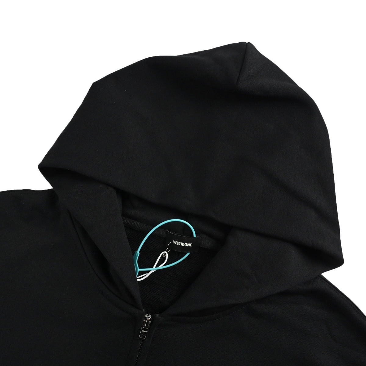 We11 Done 25Fw three-eyed deer print hooded zipper sweatshirt